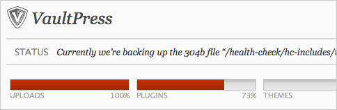 Screenshot of the plugin page during the initial sync