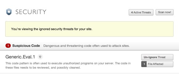 You can now un-ignore security notices.
