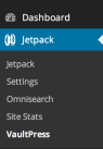 VaultPress menu